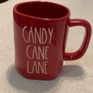 NWOT Rae Dunn Candy Cane Lane “Allside Red” 16oz Coffee Mug